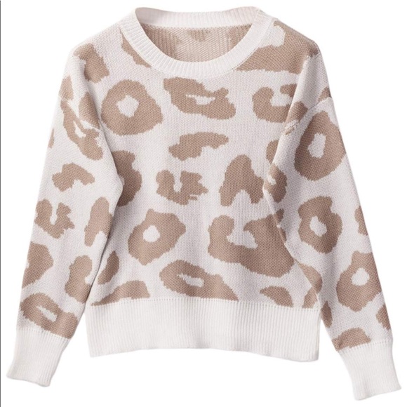 Boutique | Leopard Scattered Print Sweater - Picture 3 of 8